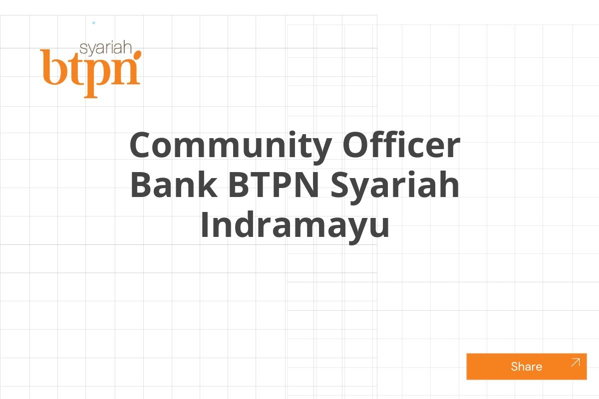 Community Officer Bank BTPN Syariah Indramayu