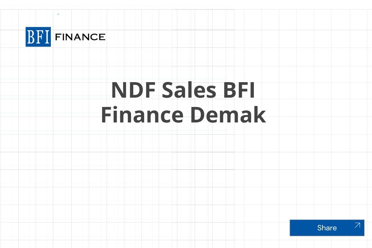 NDF Sales BFI Finance Demak