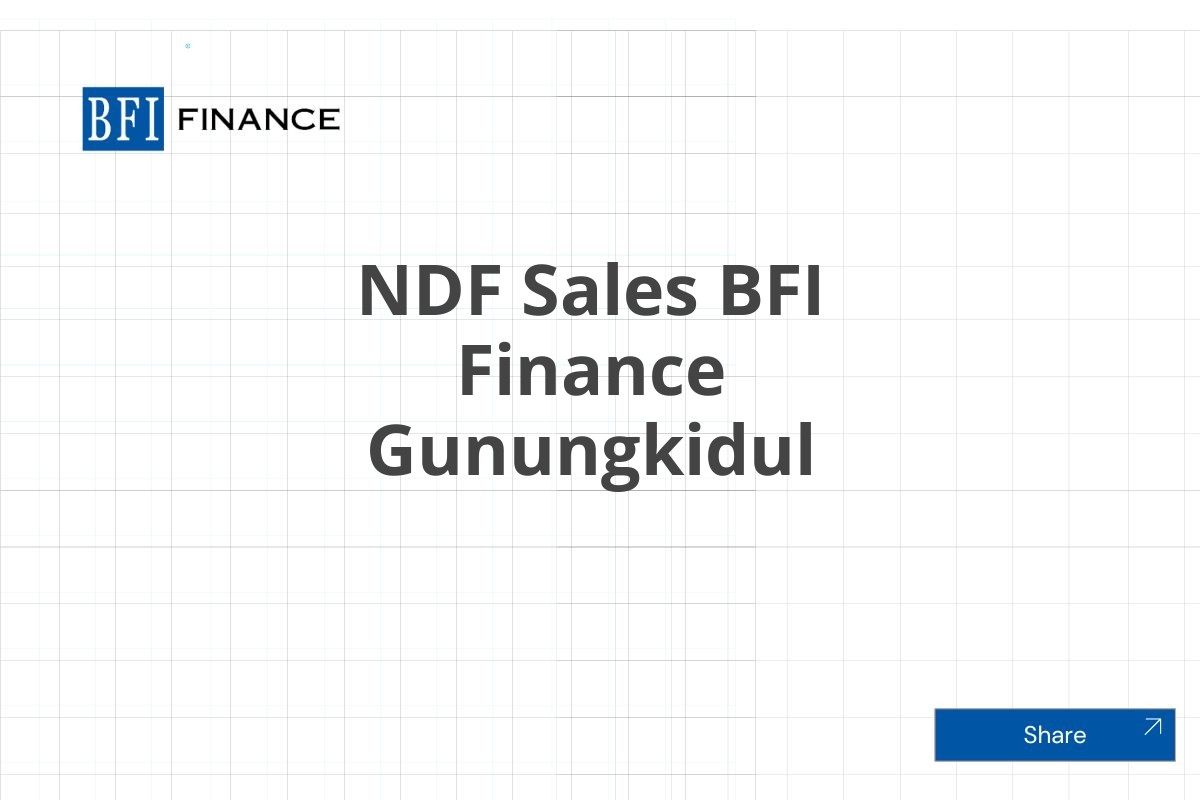 NDF Sales BFI Finance Gunungkidul