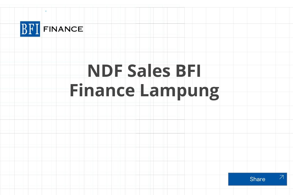 NDF Sales BFI Finance Lampung