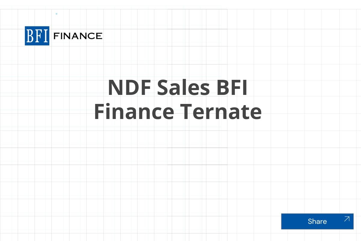 NDF Sales BFI Finance Ternate