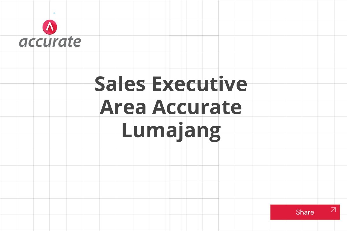 Sales Executive Area Accurate Lumajang