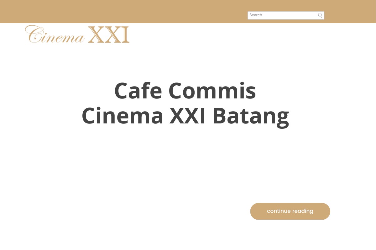 Cafe Commis Cinema XXI Batang