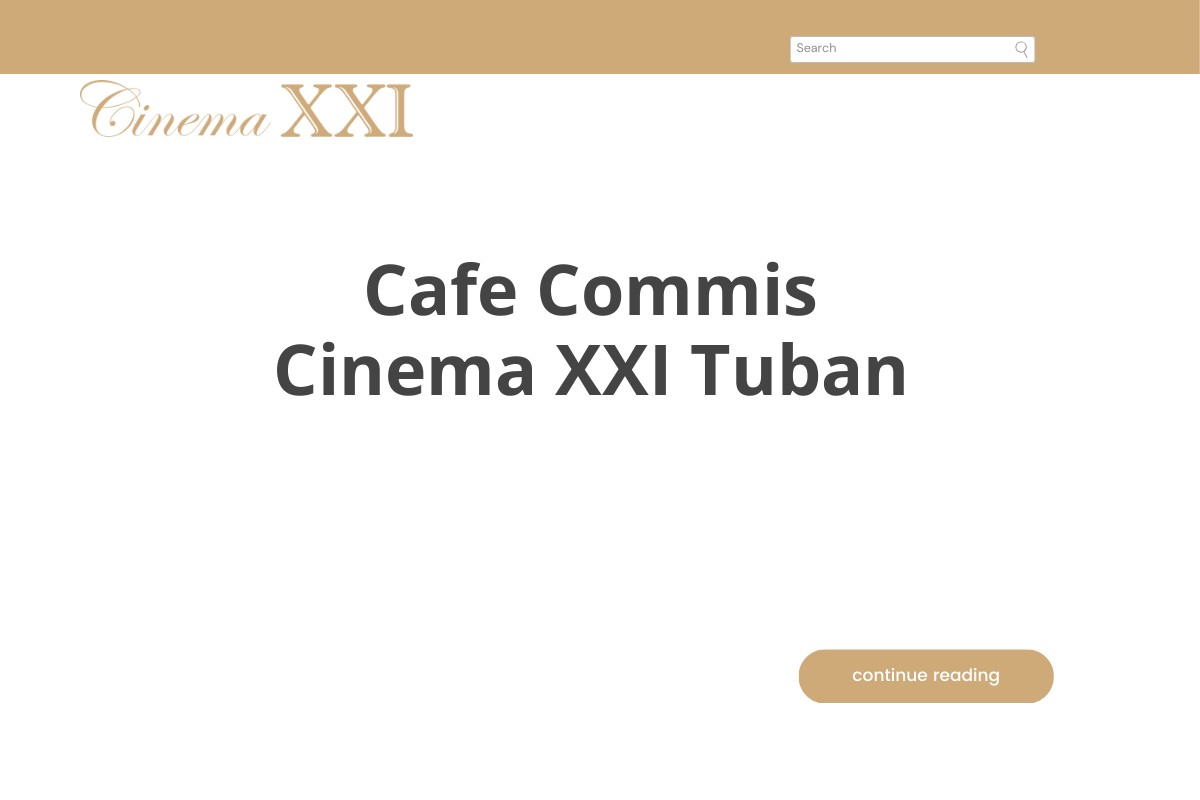 Cafe Commis Cinema XXI Tuban