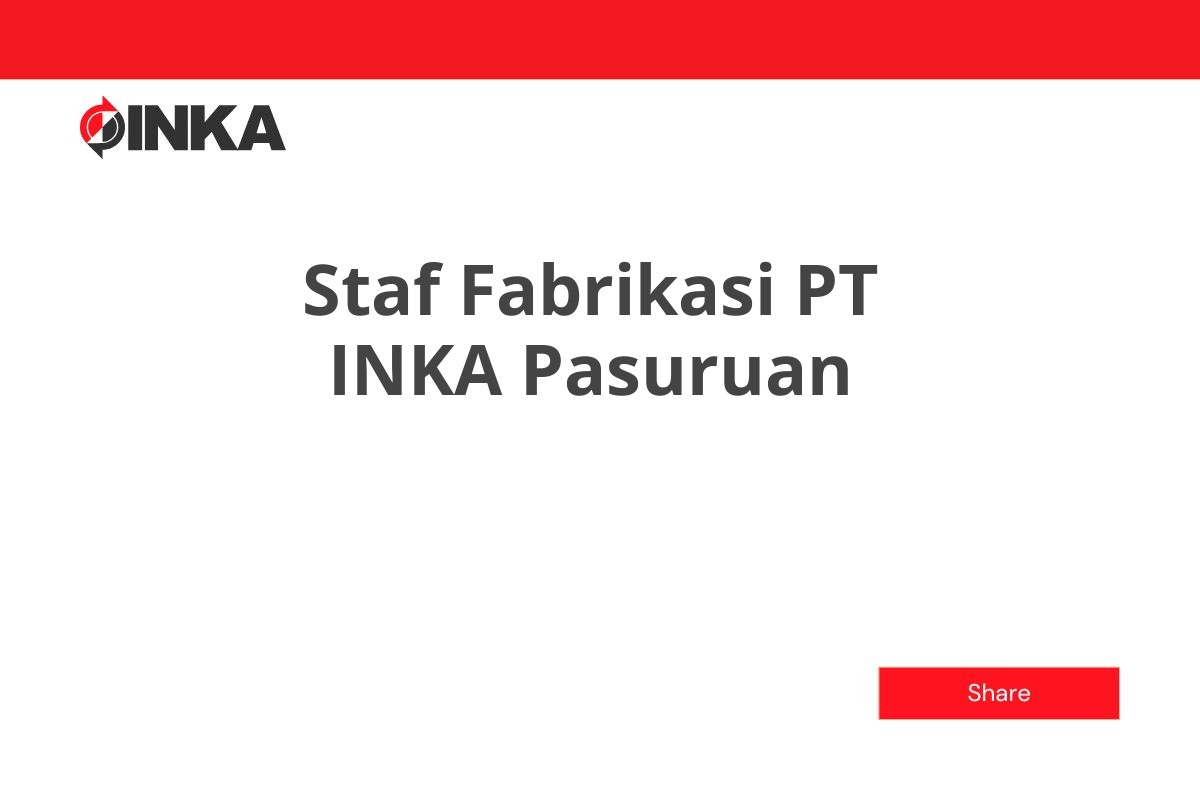 Staf Fabrikasi PT INKA Pasuruan