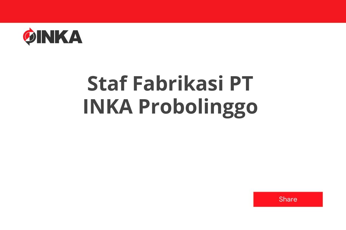 Staf Fabrikasi PT INKA Probolinggo