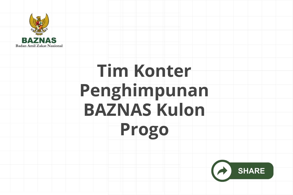 Tim Konter Penghimpunan BAZNAS Kulon Progo