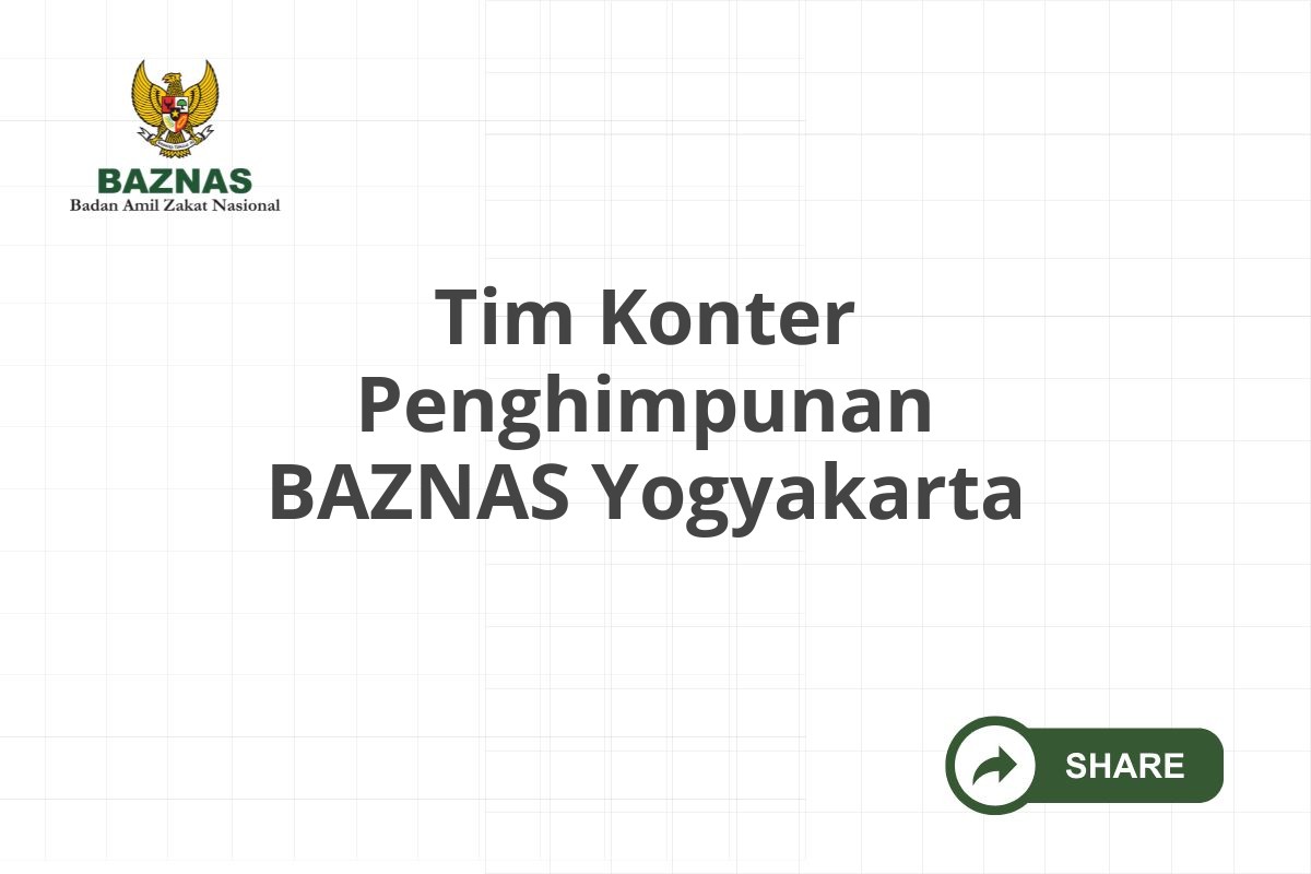 Tim Konter Penghimpunan BAZNAS Yogyakarta