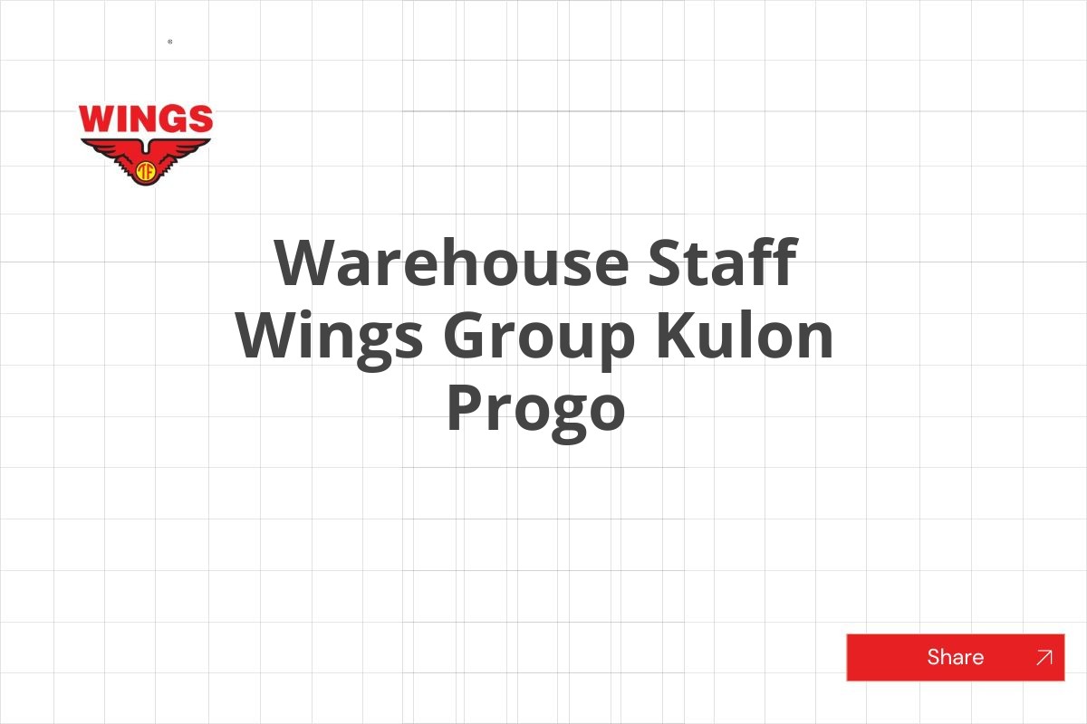 Warehouse Staff Wings Group Kulon Progo