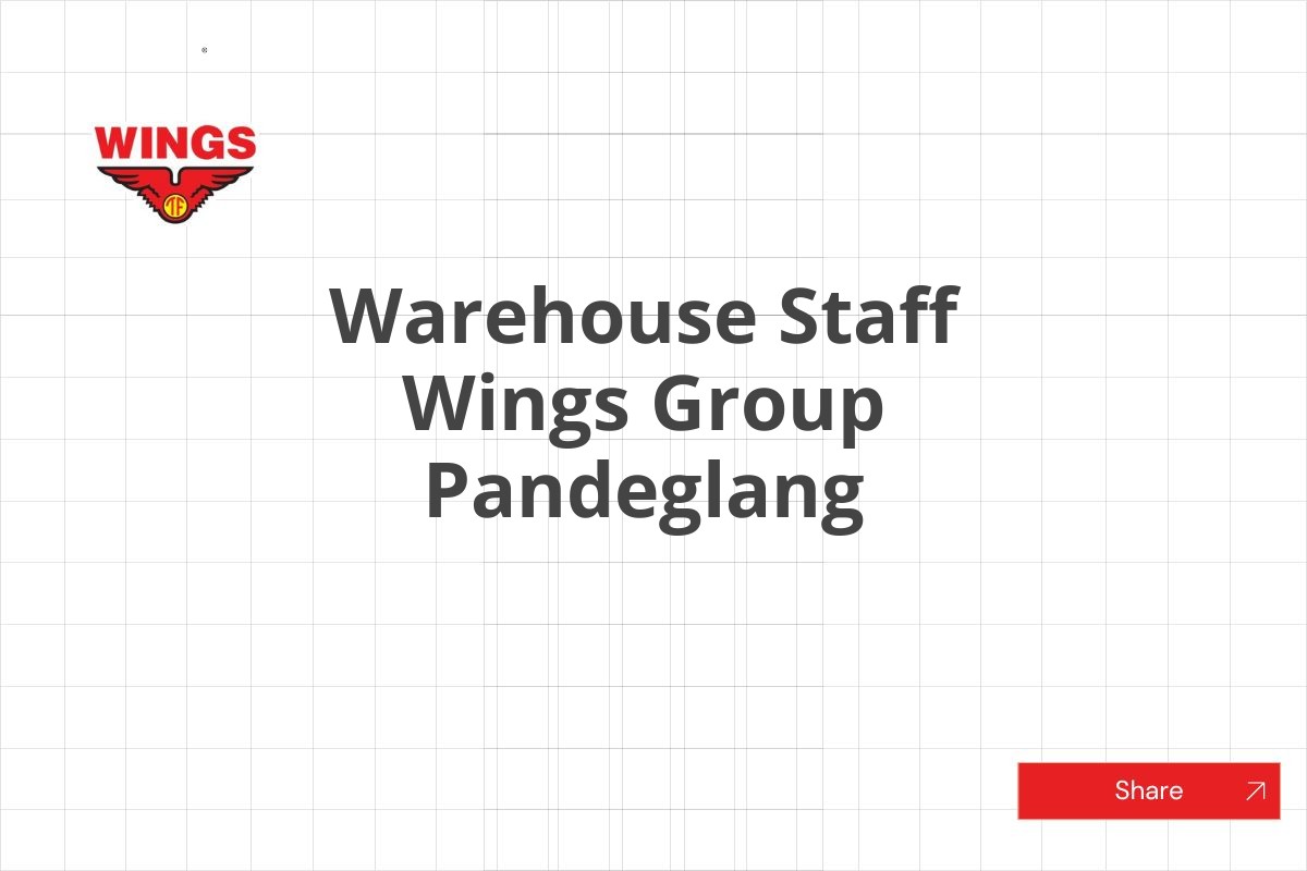 Warehouse Staff Wings Group Pandeglang