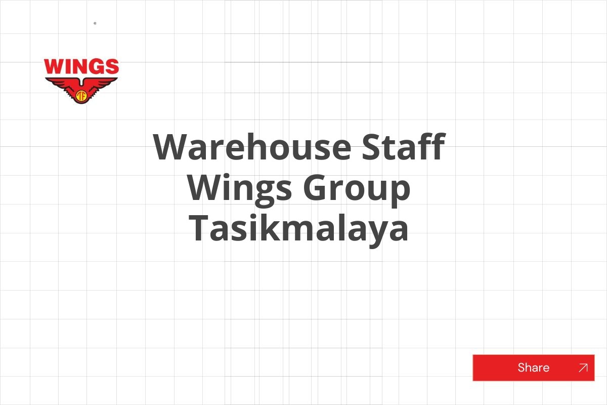 Warehouse Staff Wings Group Tasikmalaya