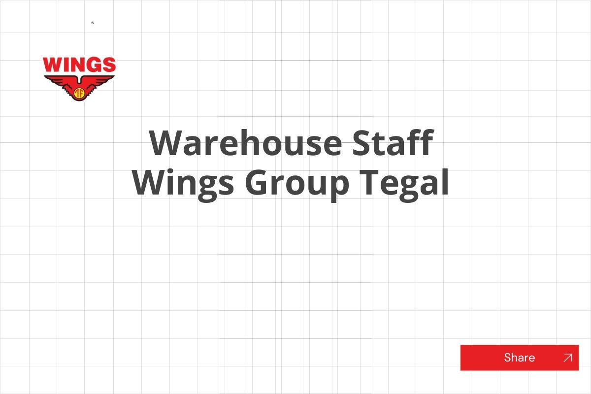 Warehouse Staff Wings Group Tegal